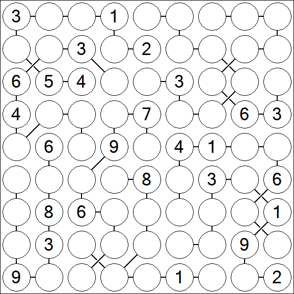 Chain Sudoku - Difficile