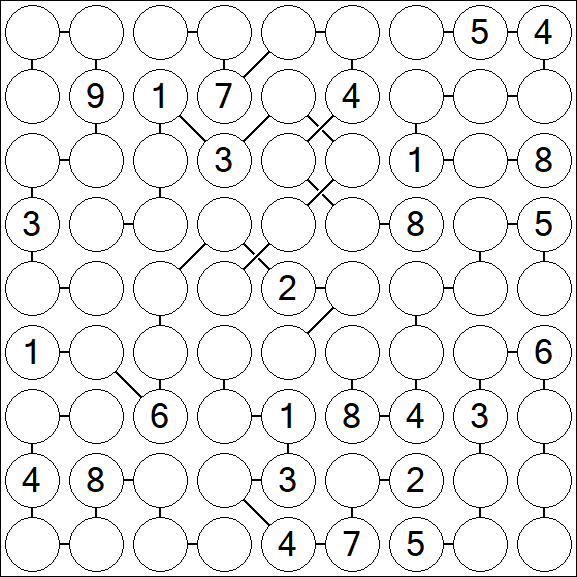Chain Sudoku - Difficile