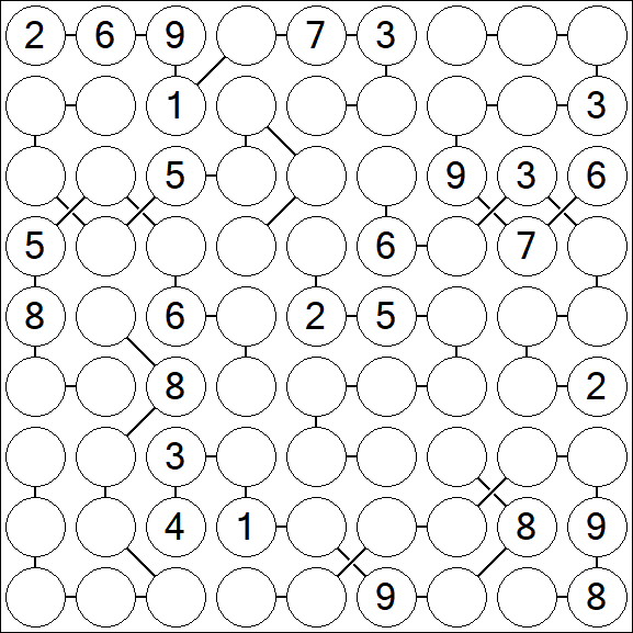 Chain Sudoku - Difficile
