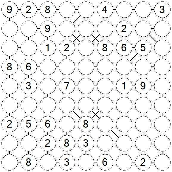 Chain Sudoku - Schwierig