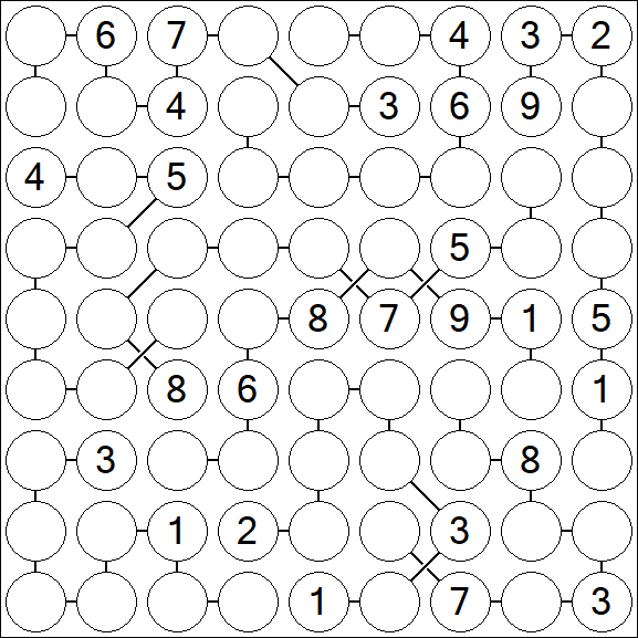 Chain Sudoku - Difficile