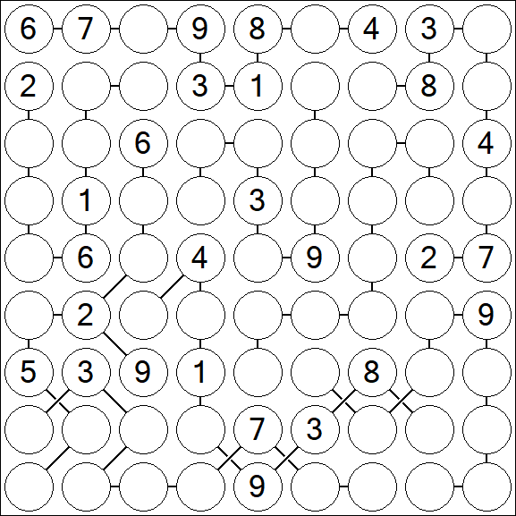 Chain Sudoku - Difficile