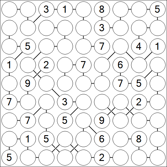 Chain Sudoku - Difficile