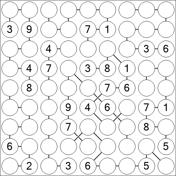 Chain Sudoku - Difficile