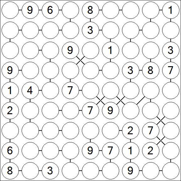 Chain Sudoku - Difficile