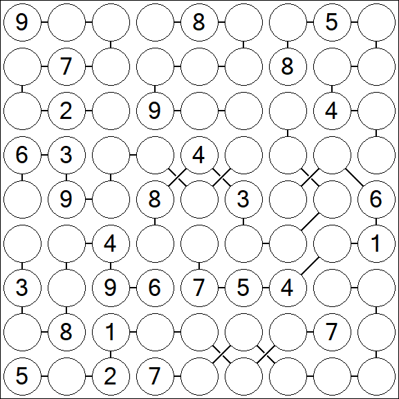 Chain Sudoku - Hard
