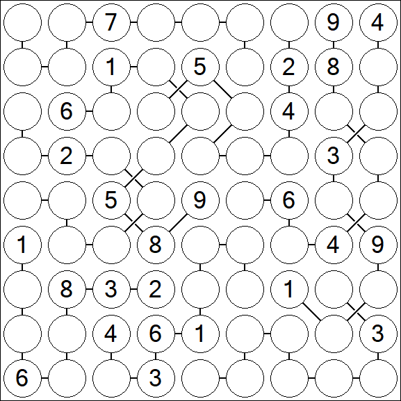 Chain Sudoku - Difficile