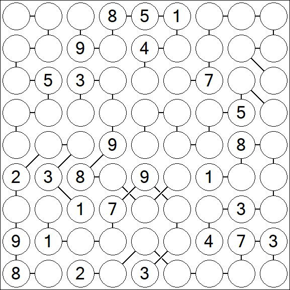 Chain Sudoku - Difficile