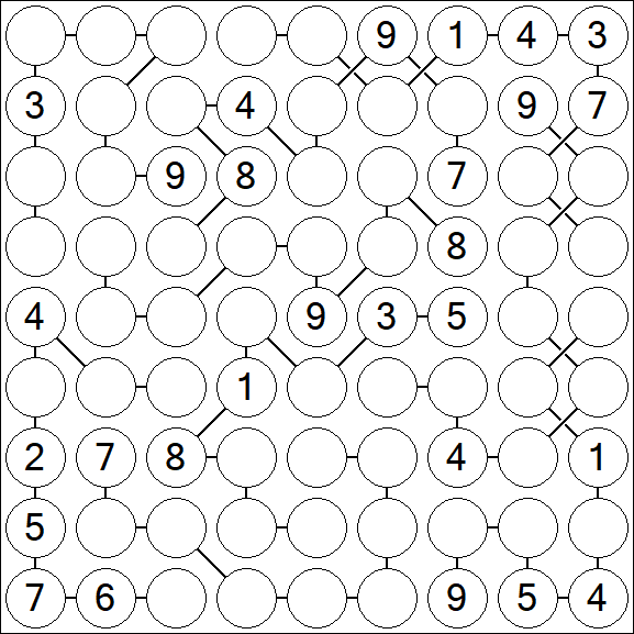 Chain Sudoku - Difficile