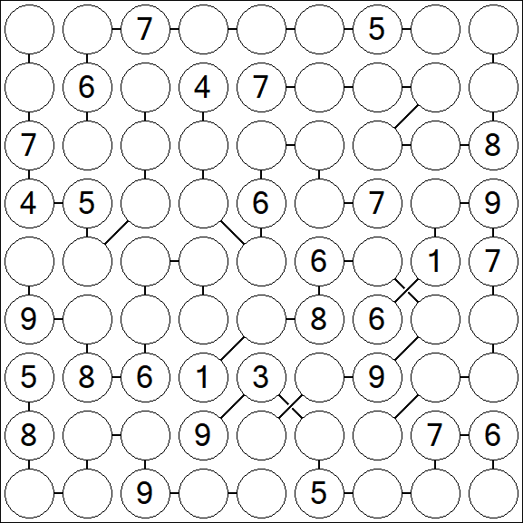 Chain Sudoku - Difficile