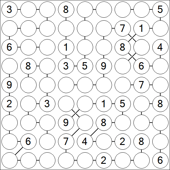 Chain Sudoku - Difficile