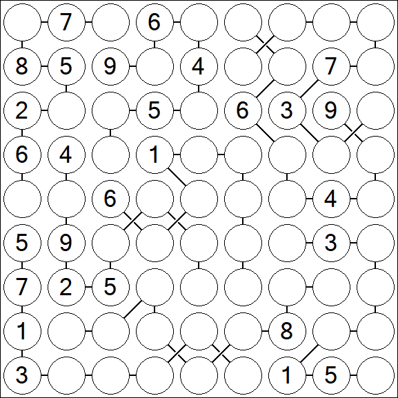 Chain Sudoku - Difficile