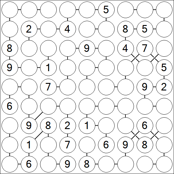 Chain Sudoku - Difficile