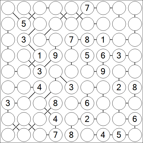 Chain Sudoku - Difficile