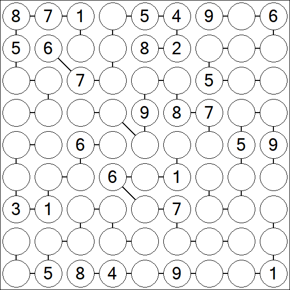 Chain Sudoku - Difficile