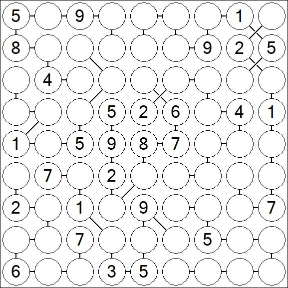 Chain Sudoku - Difficile