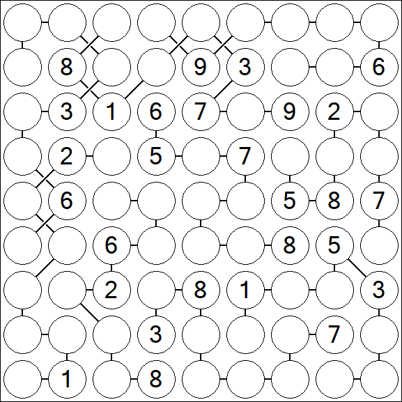 Chain Sudoku - Difficile