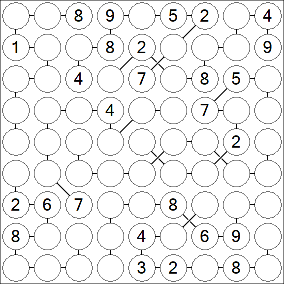 Chain Sudoku - Difficile