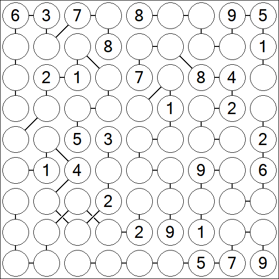 Chain Sudoku - Difficile