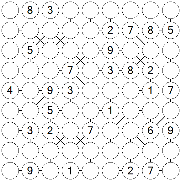 Chain Sudoku - Difficile