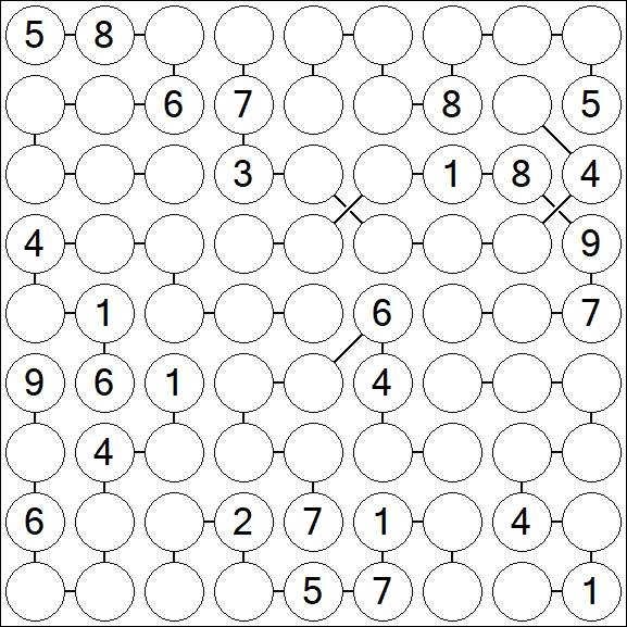 Chain Sudoku - Difficile