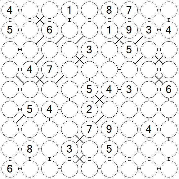 Chain Sudoku - Difficile