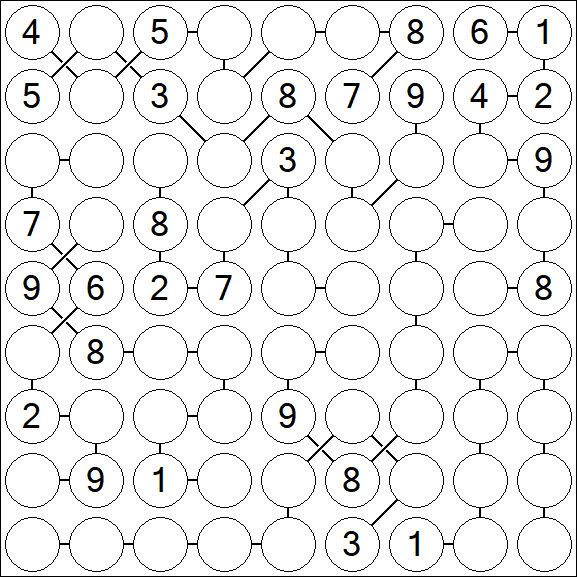 Chain Sudoku - Difficile