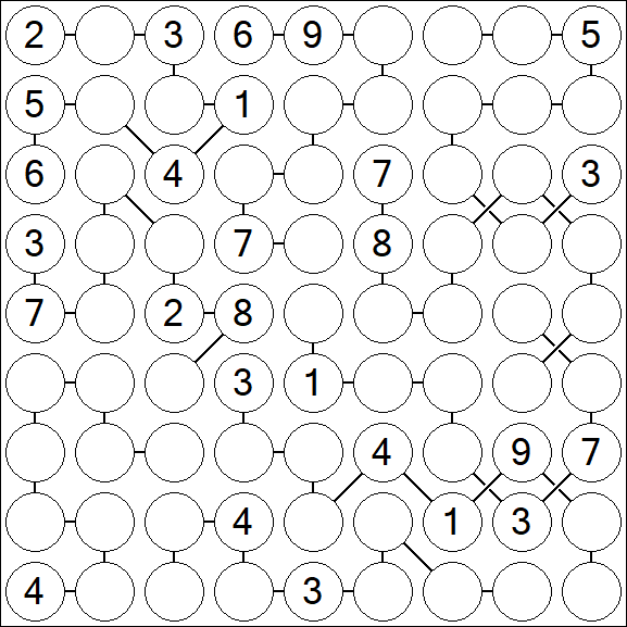 Chain Sudoku - Difficile