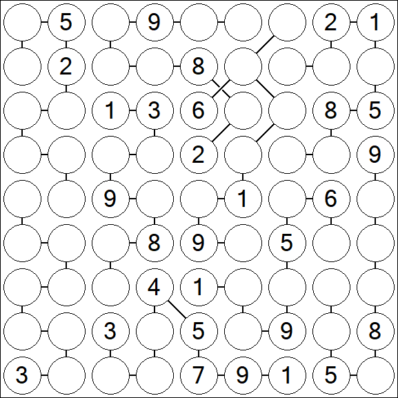 Chain Sudoku - Difficile