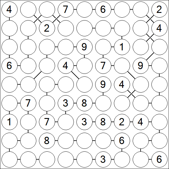 Chain Sudoku - Hard