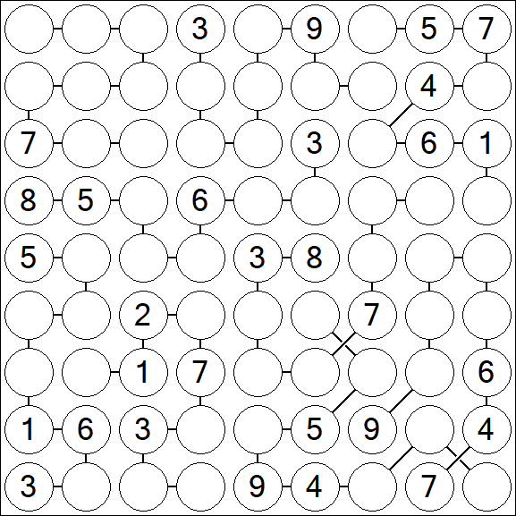 Chain Sudoku - Difficile