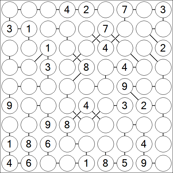Chain Sudoku - Difficile