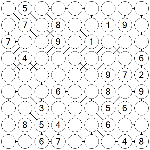 Chain Sudoku - Difficile
