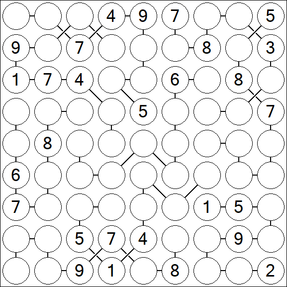 Chain Sudoku - Difficile