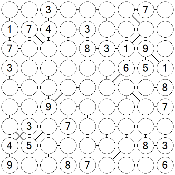 Chain Sudoku - Difficile