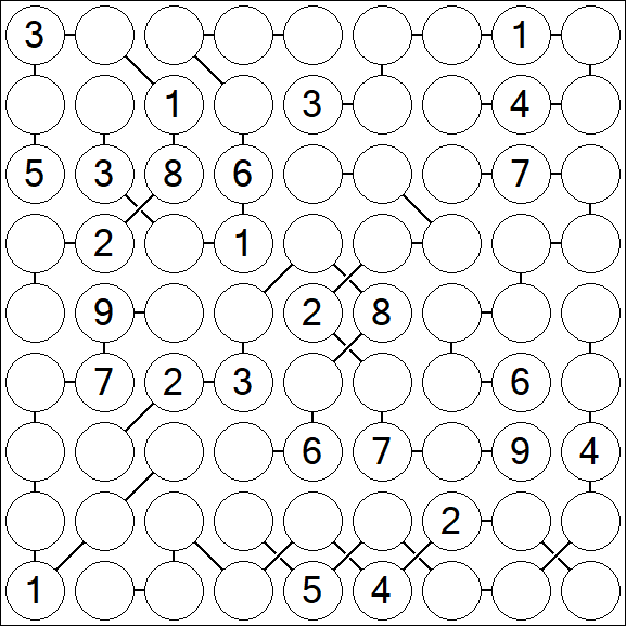 Chain Sudoku - Difficile