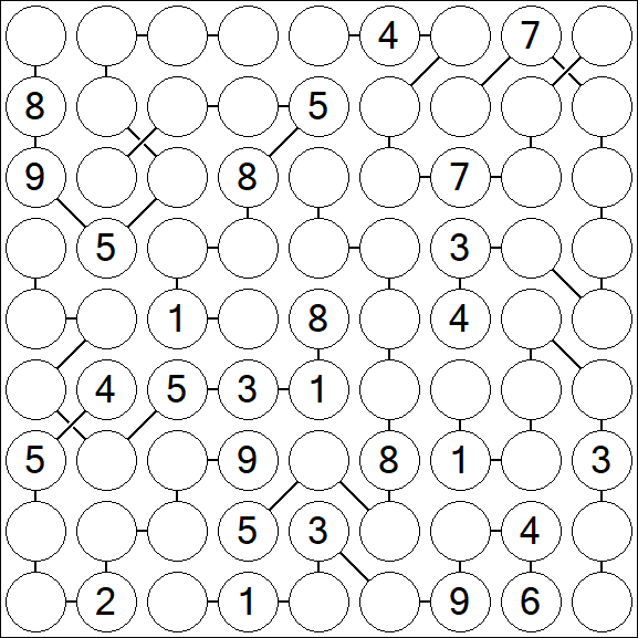 Chain Sudoku - Difficile