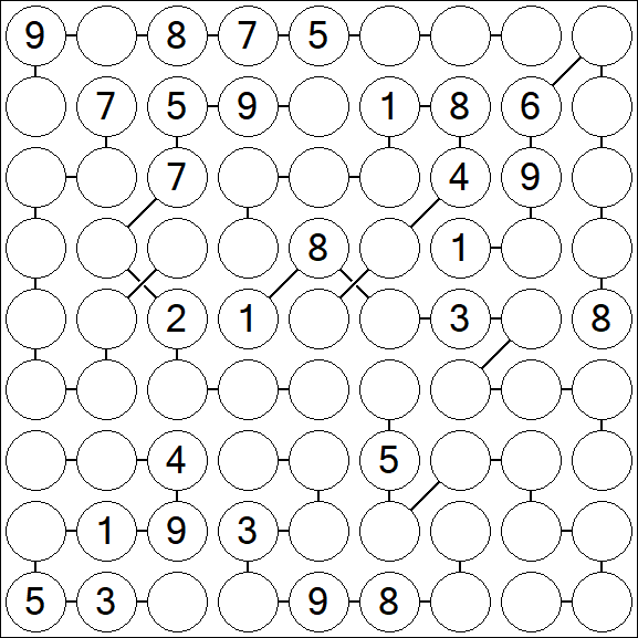Chain Sudoku - Difficile