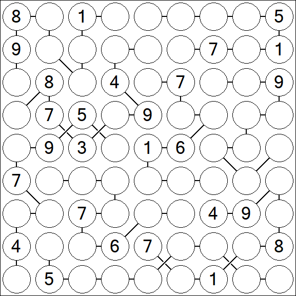 Chain Sudoku - Difficile