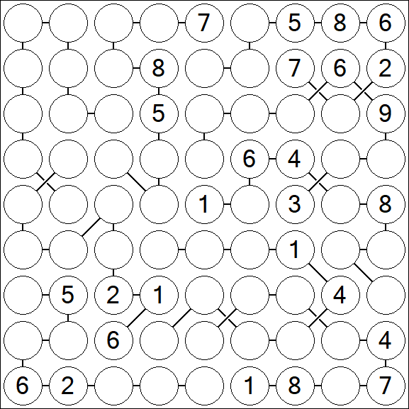 Chain Sudoku - Hard