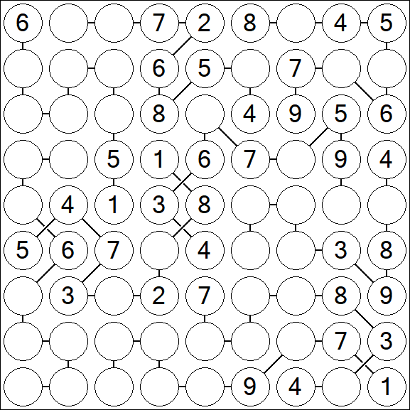 Chain Sudoku - Medium
