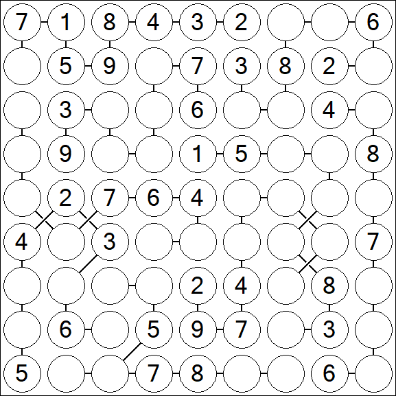 Chain Sudoku - Medium