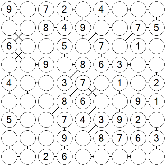 Chain Sudoku - Medium