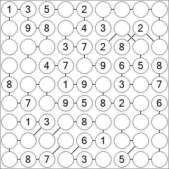 Chain Sudoku - Medium