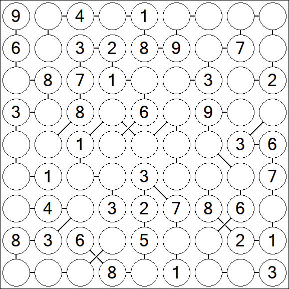 Chain Sudoku - Medium