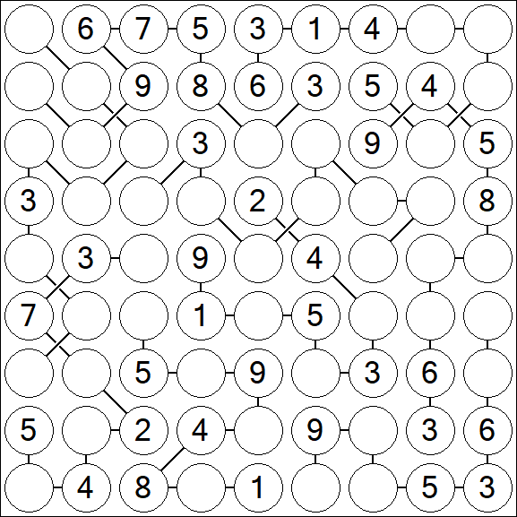 Chain Sudoku - Medium