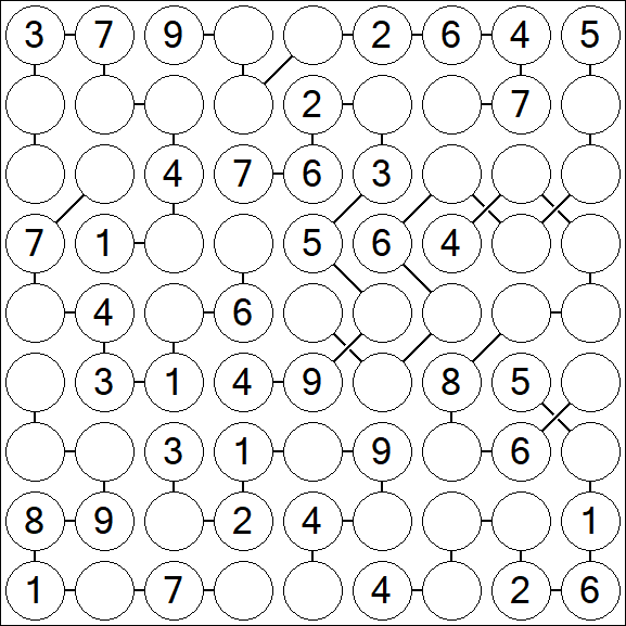 Chain Sudoku - Medium