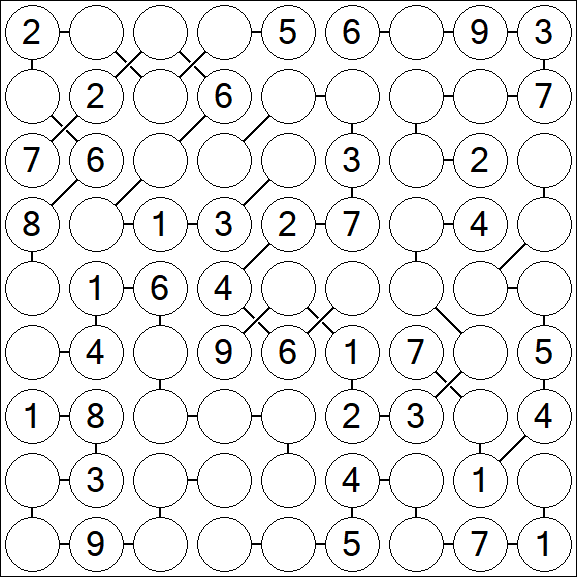 Chain Sudoku - Medium