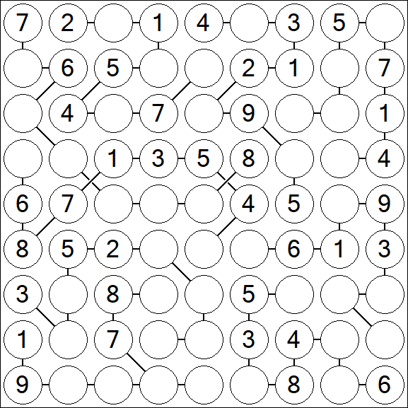 Chain Sudoku - Medium