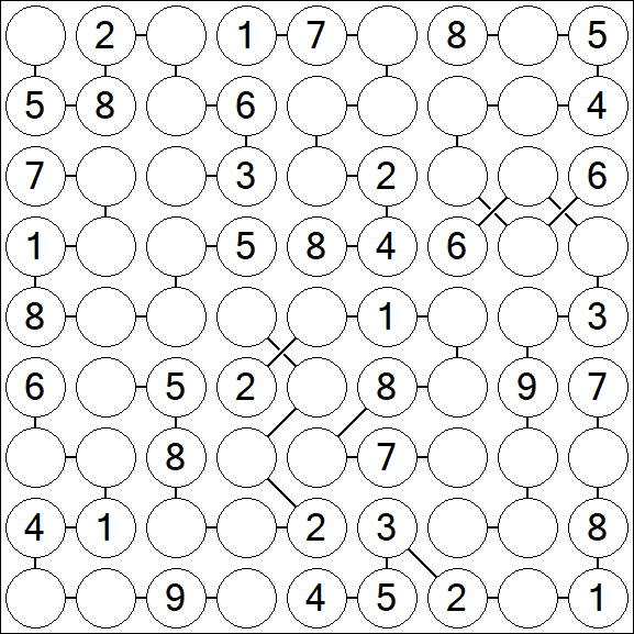 Chain Sudoku - Medium